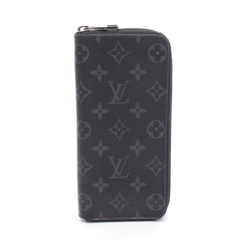 Louis Vuitton Round Wallet Zippy Vertical Monogram Eclipse Leather