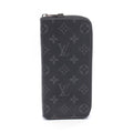 Louis Vuitton Round Wallet Zippy Vertical Monogram Eclipse Leather