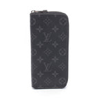 Louis Vuitton Round Wallet Zippy Vertical Monogram Eclipse Leather