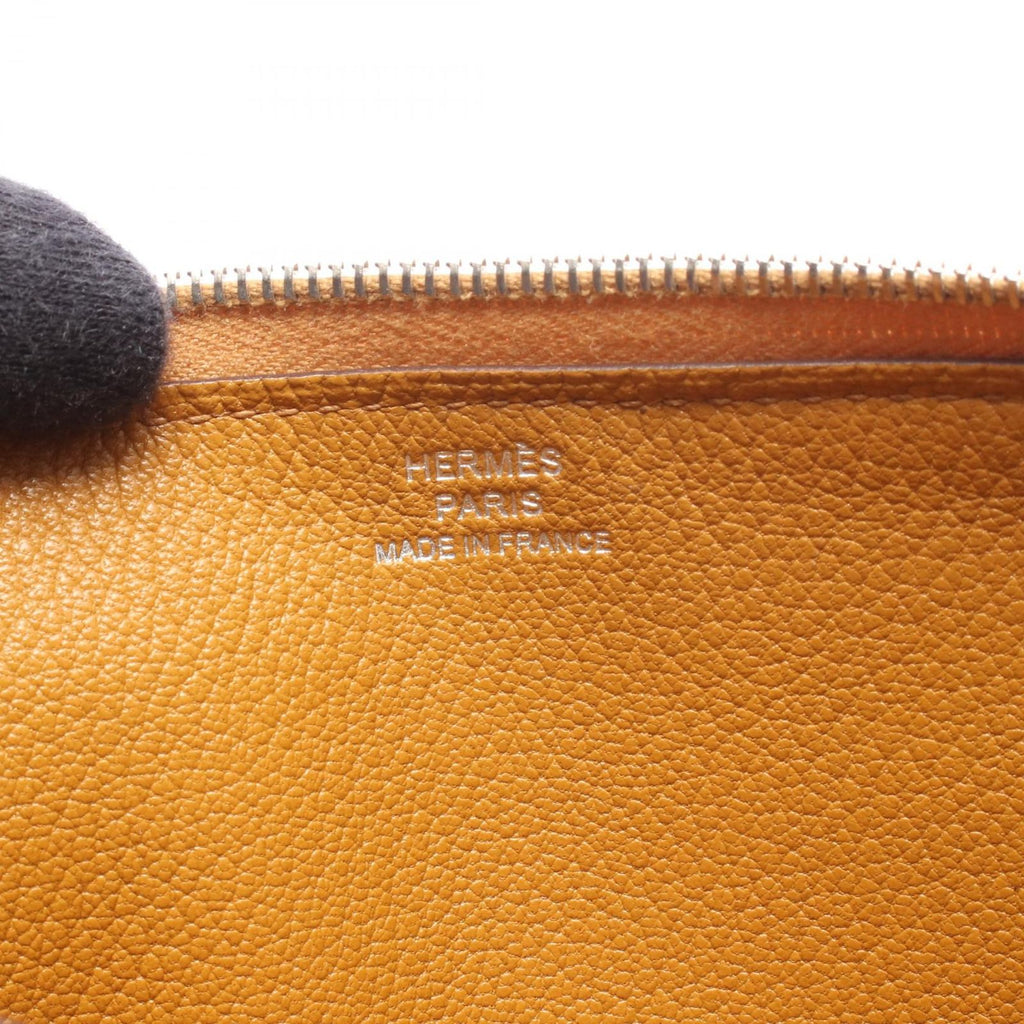 Hermes Round Wallet Azap Long Caramel Long Classic — view 4