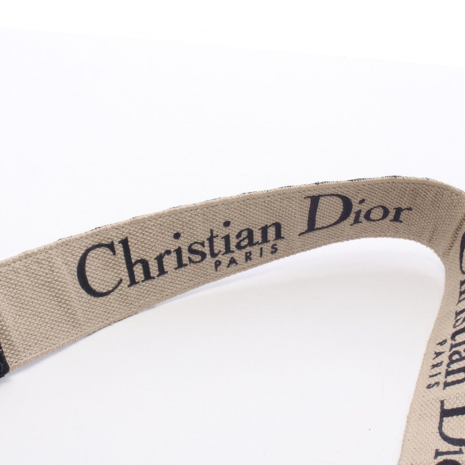 Dior Shoulder Strap Oblique Navy Ivory Canvas Leather — view 3