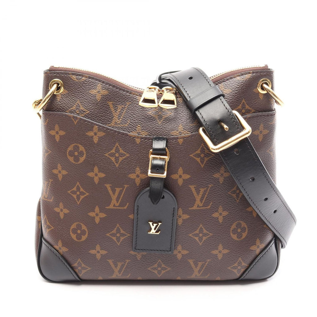Louis Vuitton Shoulder Bag Odeon NM PM Noir Canvas Leather