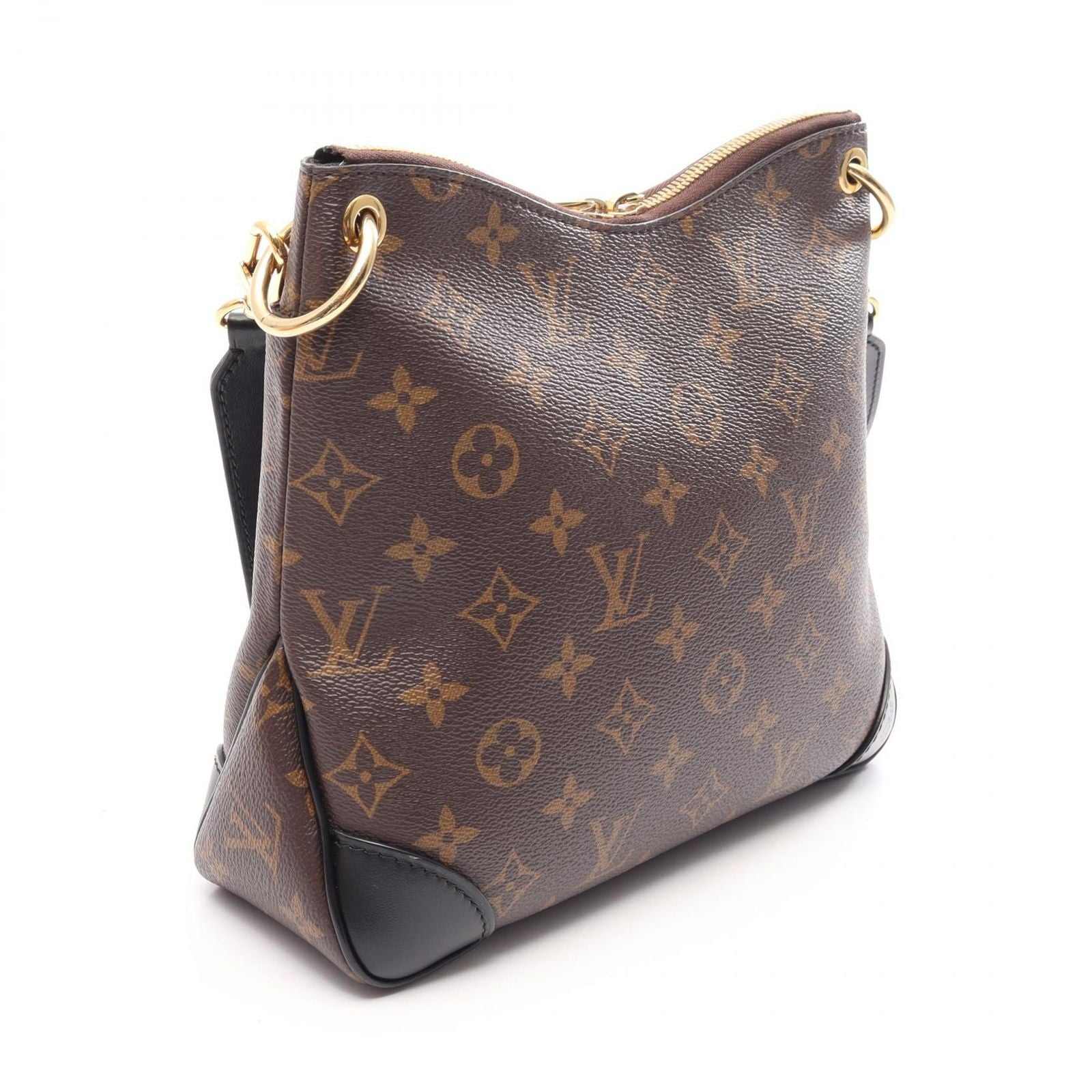 Louis Vuitton Shoulder Bag Odeon NM PM Noir Canvas Leather — view 2
