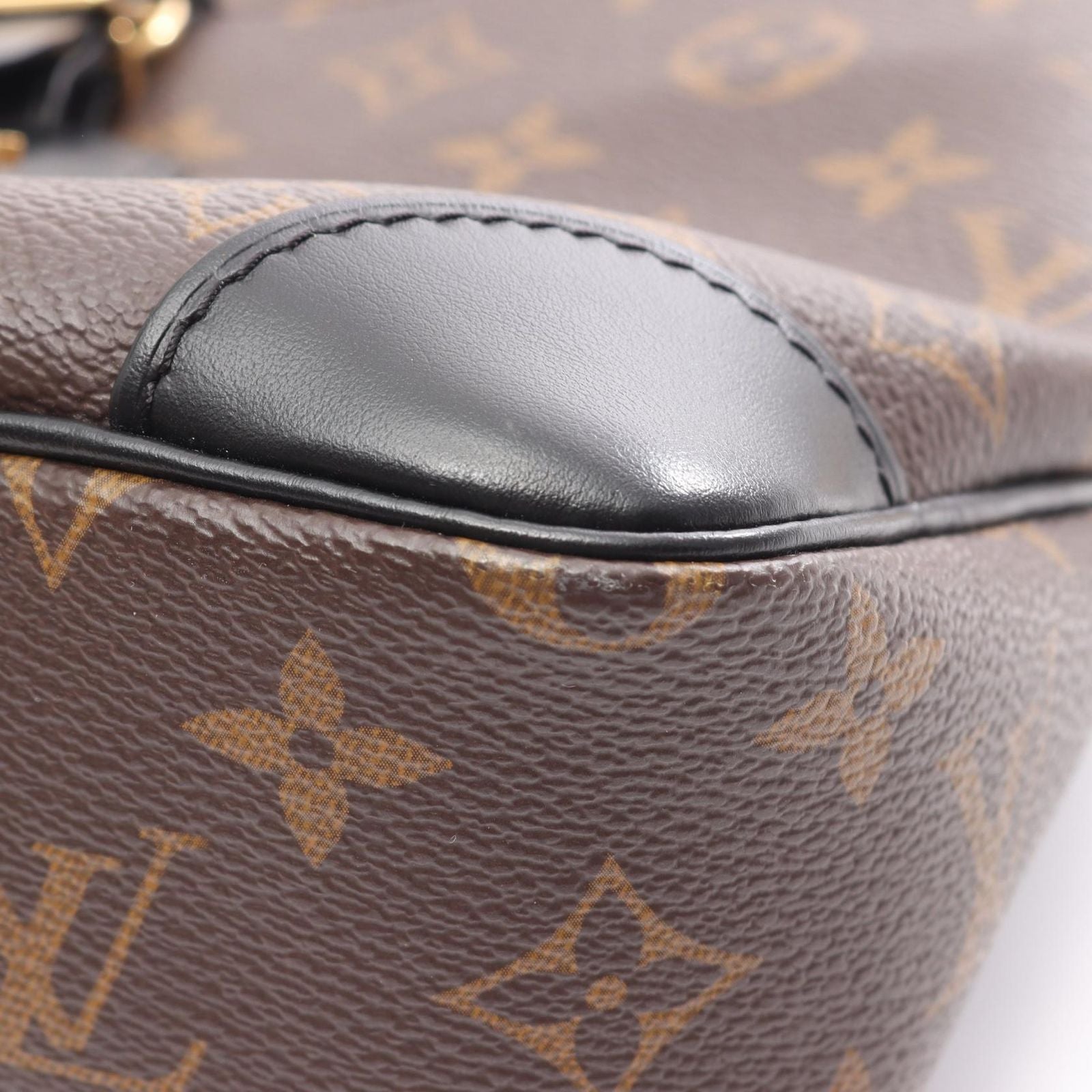 Louis Vuitton Shoulder Bag Odeon NM PM Noir Canvas Leather — view 5