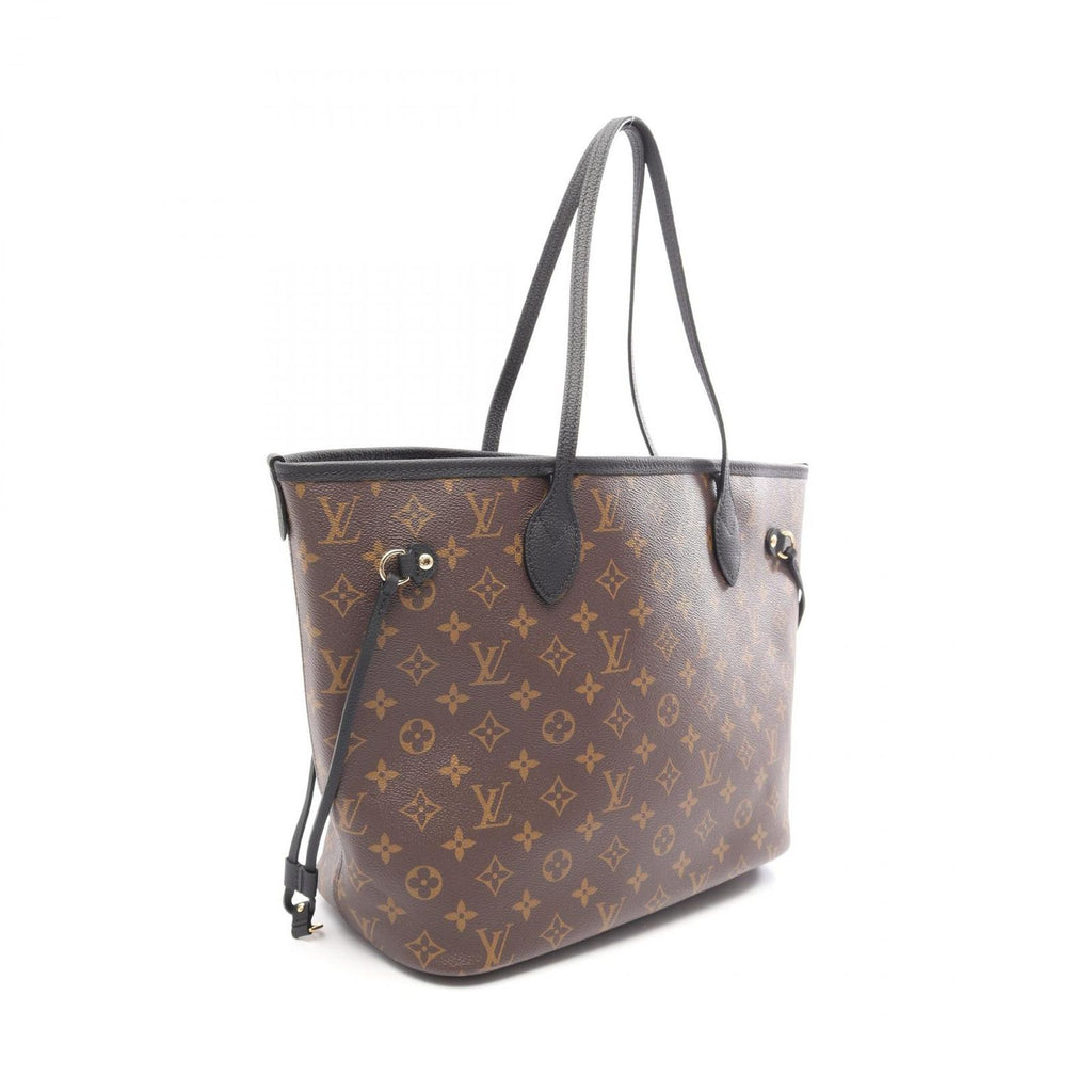 Louis Vuitton Tote Neverfull Inside Out MM Black Canvas Leather — view 2