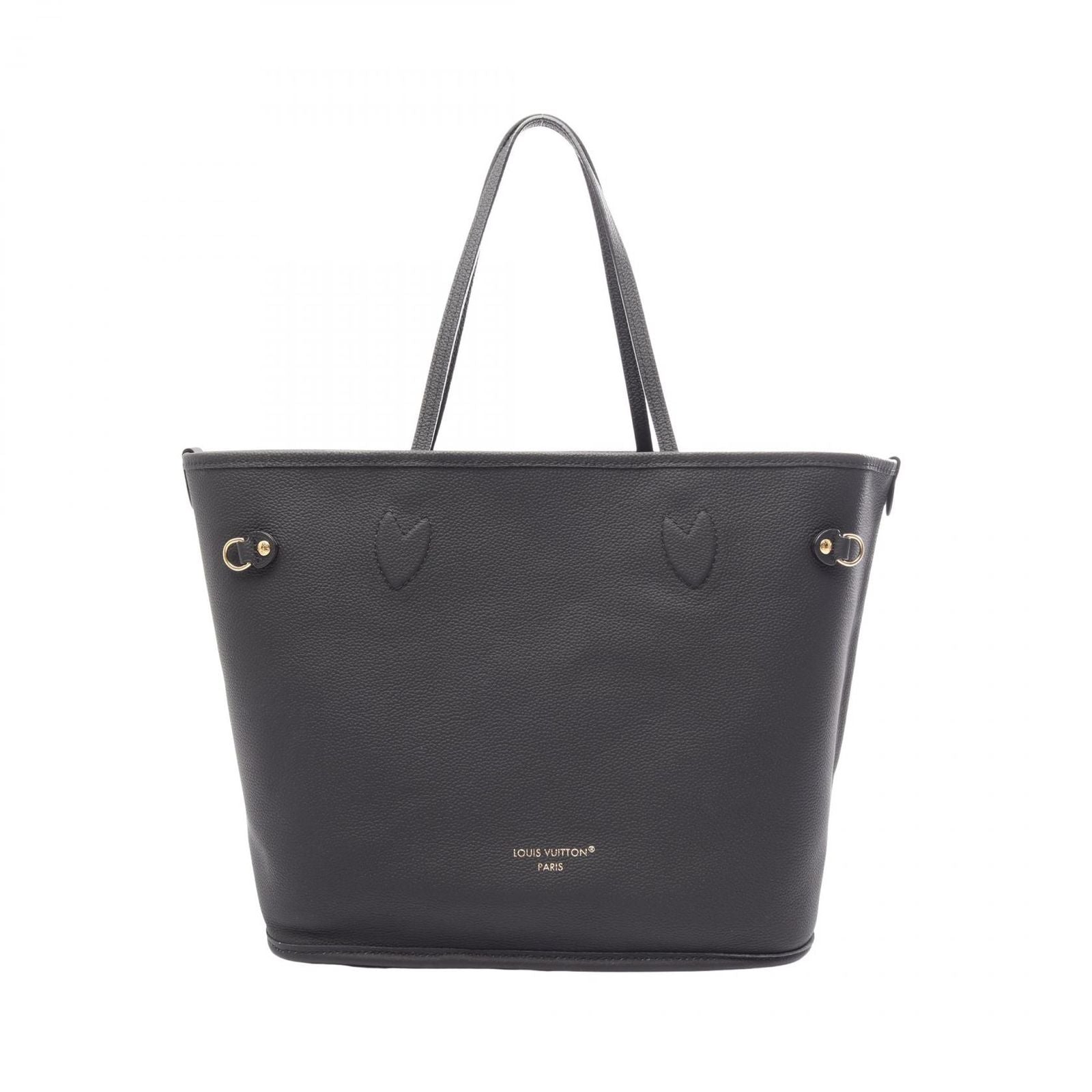 Louis Vuitton Tote Neverfull Inside Out MM Black Canvas Leather — view 5