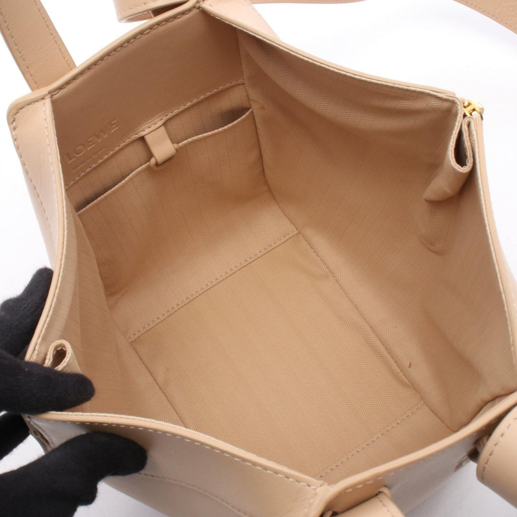 Loewe Handbag Hammock Bag Compact 2-Way Beige Leather — view 3