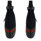 Gucci Vintage Micro GG Interlocking Sherry Line Black Canvas Shoulder — view 8