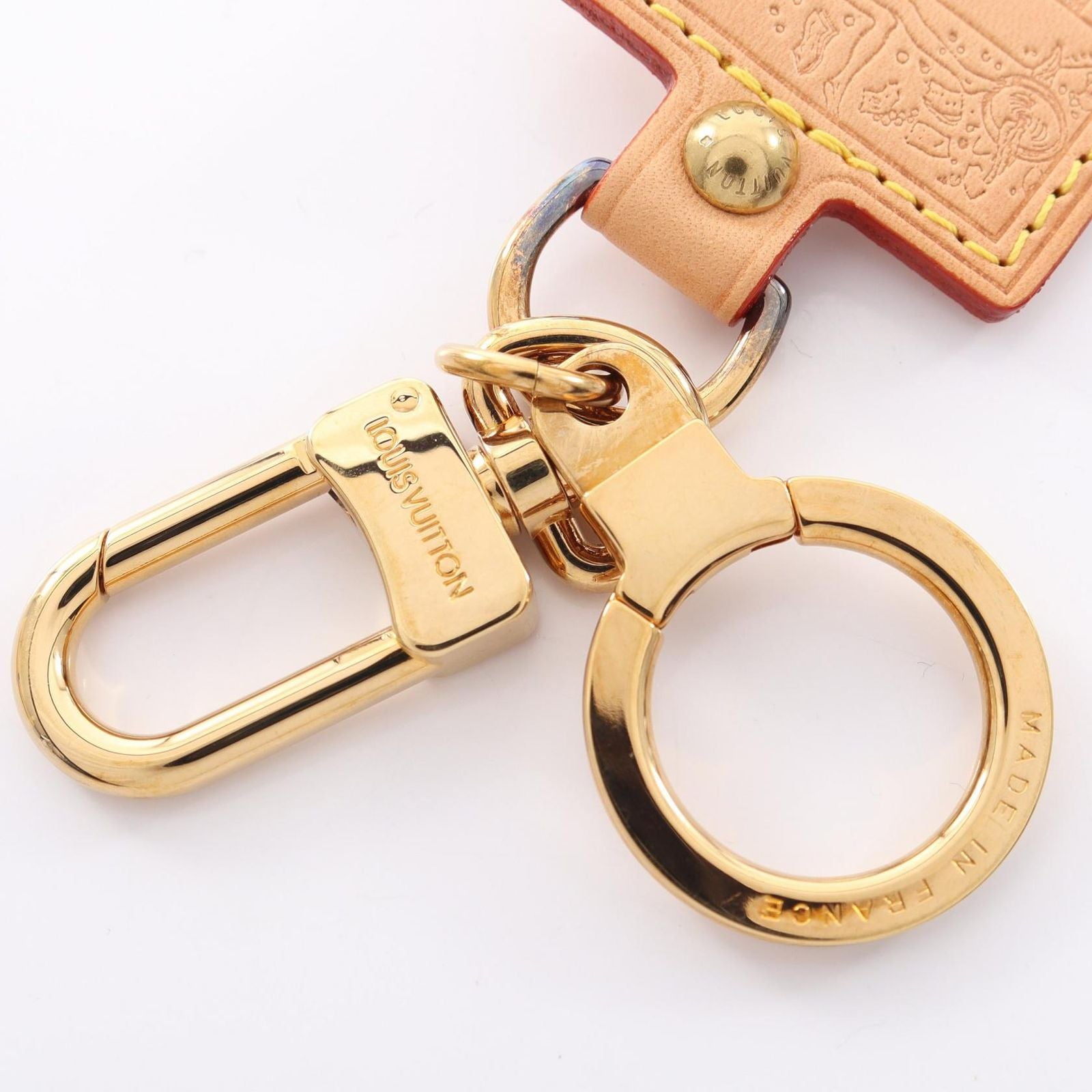 Louis Vuitton Key Holder Porte Cles Fortune Key Ring Leather — view 6
