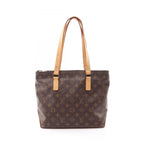 Louis Vuitton Shoulder Bag Cabas Piano Canvas Leather