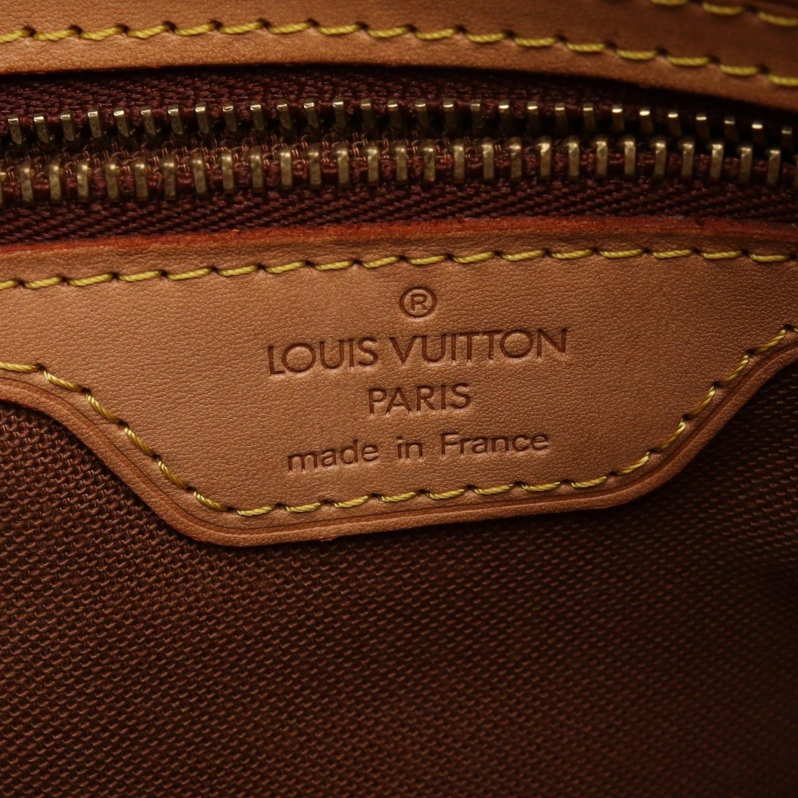 Louis Vuitton Shoulder Bag Cabas Piano Canvas Leather — view 4