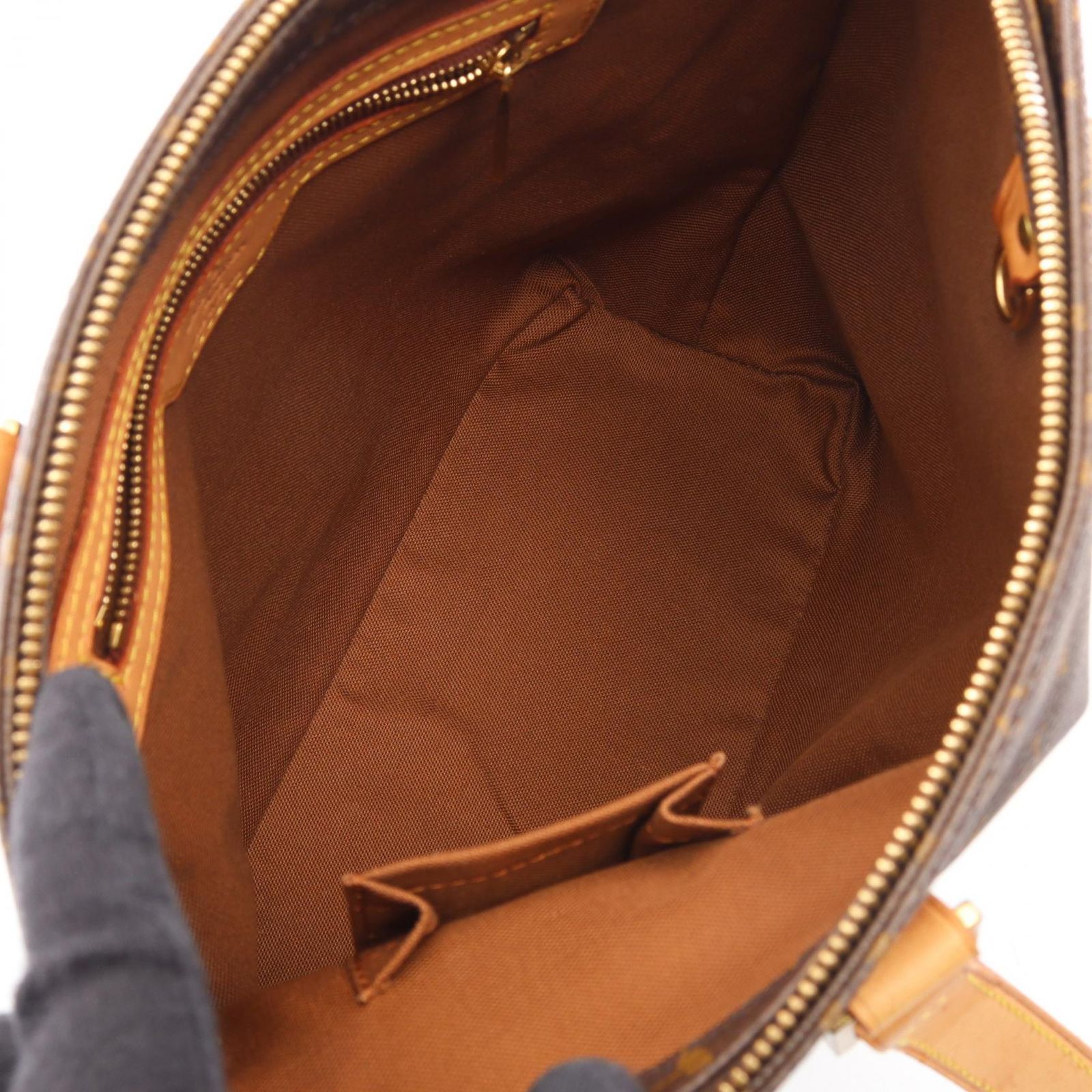 Louis Vuitton Shoulder Bag Cabas Piano Canvas Leather — view 3
