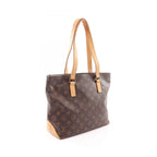 Louis Vuitton Shoulder Bag Cabas Piano Canvas Leather — view 2