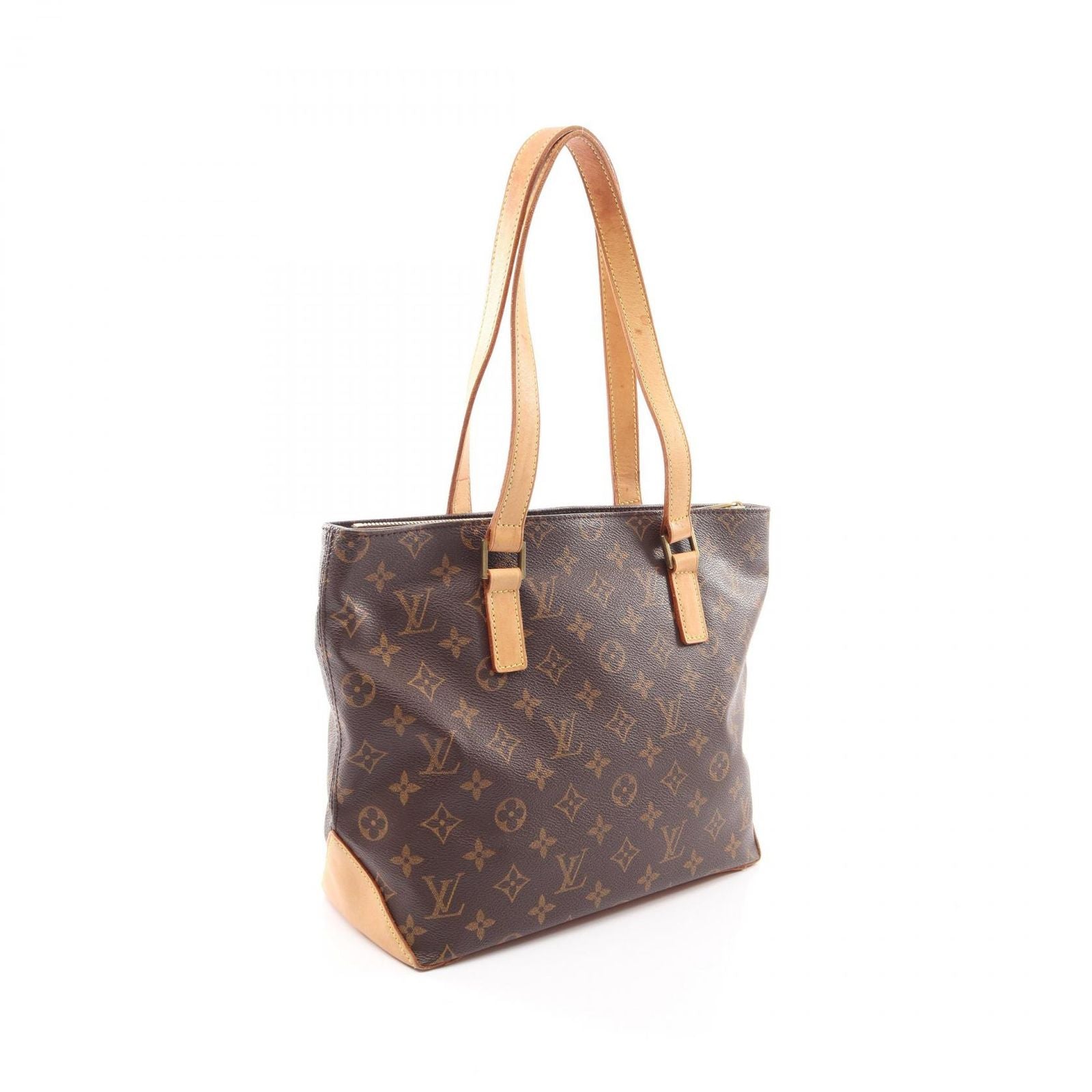 Louis Vuitton Shoulder Bag Cabas Piano Canvas Leather — view 2