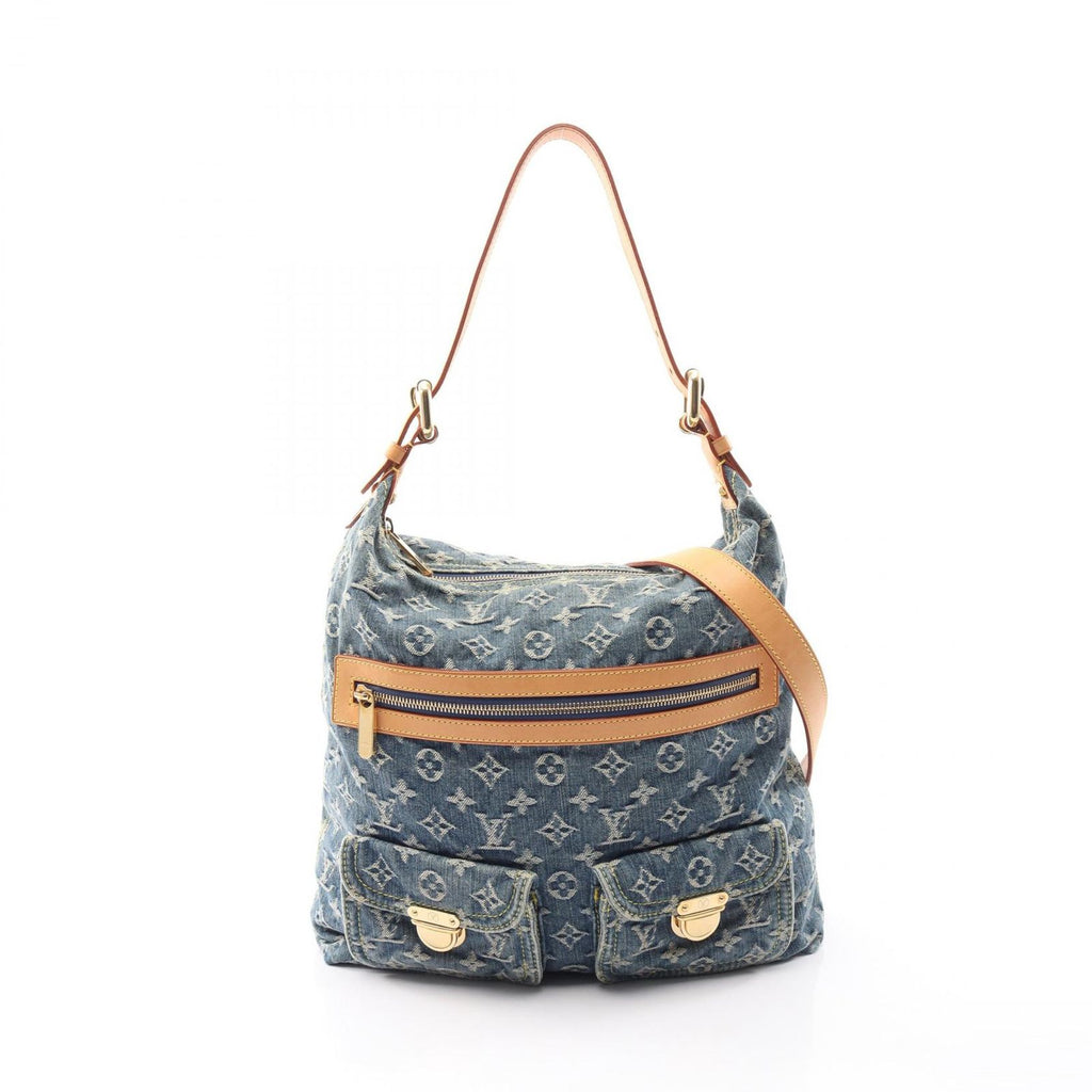 Louis Vuitton Shoulder Bag GM 2-Way Denim Leather