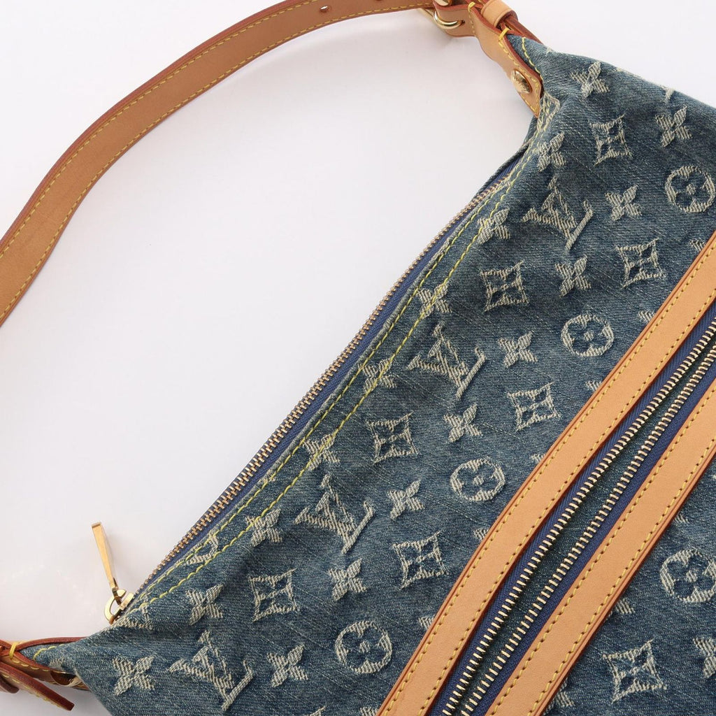 Louis Vuitton Shoulder Bag GM 2-Way Denim Leather — view 7