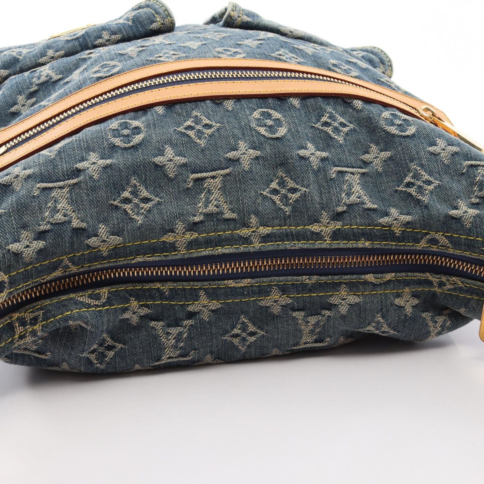 Louis Vuitton Shoulder Bag GM 2-Way Denim Leather — view 6