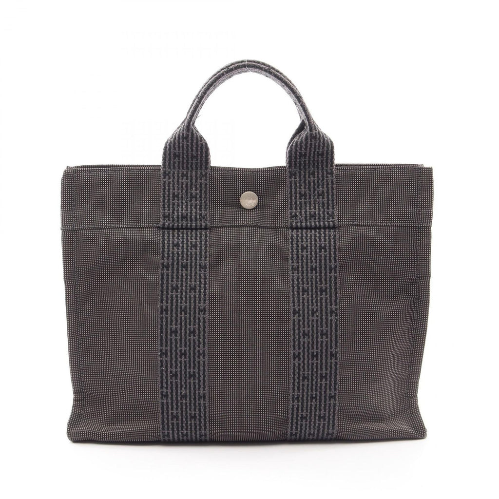 Hermes Tote Her Line PM Gray Canvas