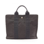 Hermes Tote Her Line PM Gray Canvas