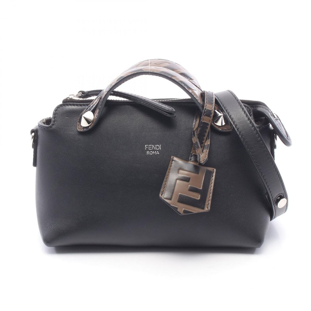 Fendi Handbag by the Way Mini 2-Way Black Leather