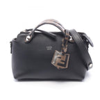 Fendi Handbag by the Way Mini 2-Way Black Leather