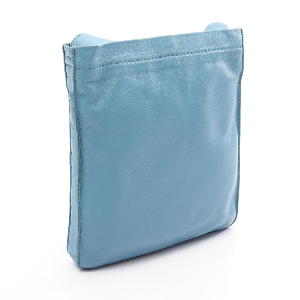 Hermes Shoulder Bag Clou de Selle Blue Jean Leather — view 2