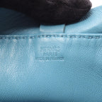 Hermes Shoulder Bag Clou de Selle Blue Jean Leather — view 4