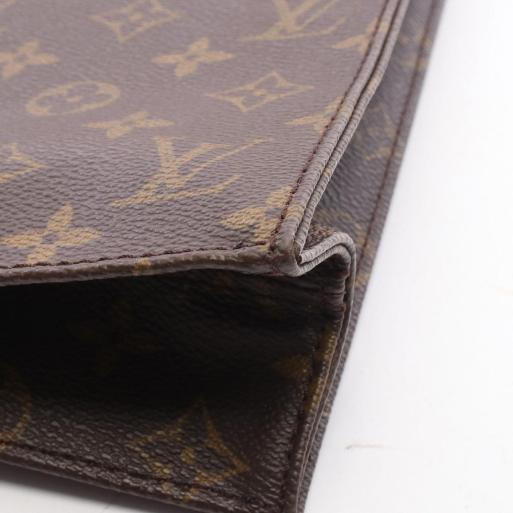Louis Vuitton Tote Sac Plat Canvas Leather Sac — view 9