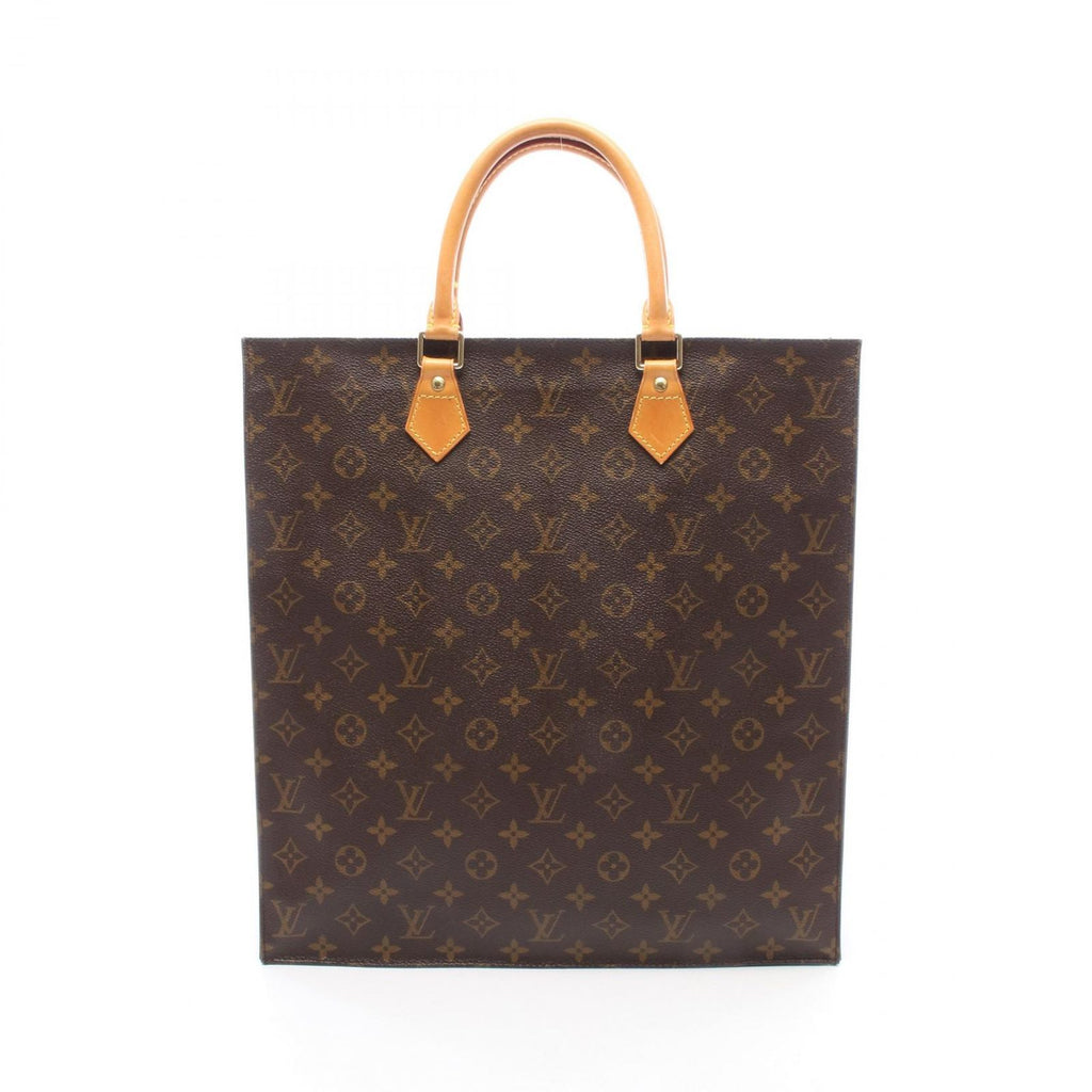 Louis Vuitton Tote Sac Plat Canvas Leather Sac