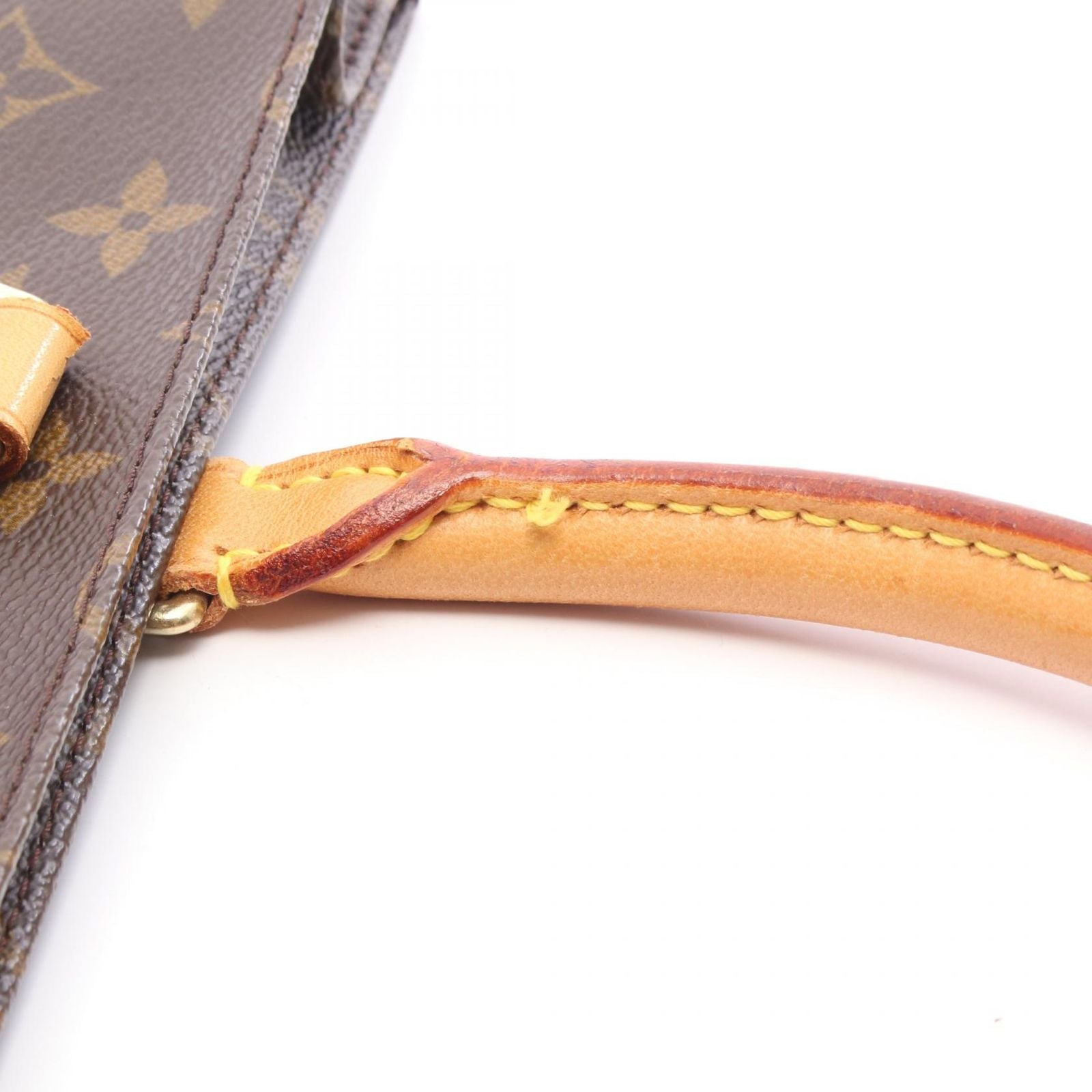 Louis Vuitton Tote Sac Plat Canvas Leather Sac — view 7