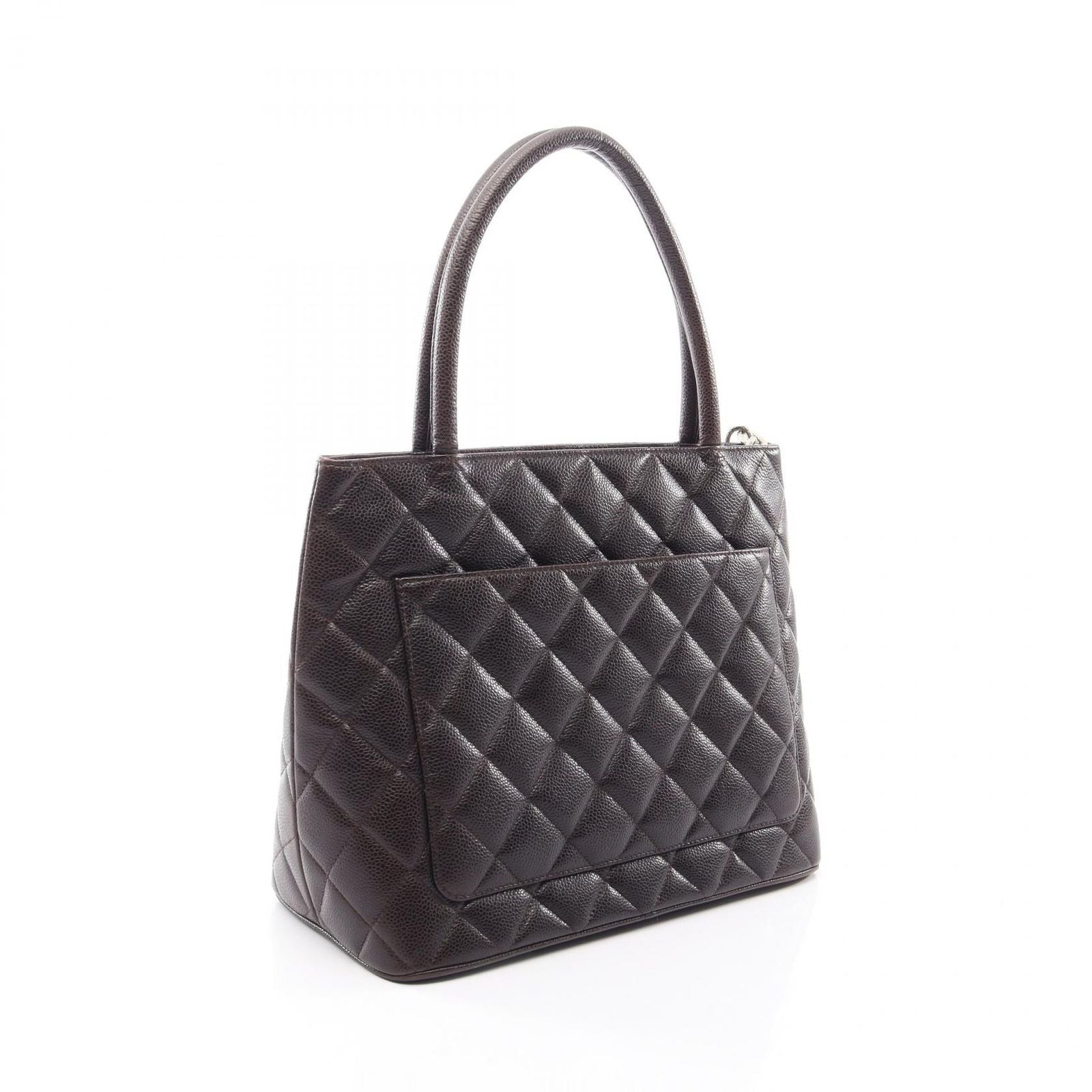 Chanel Tote Reissue Dark Brown Caviar Leather — view 2