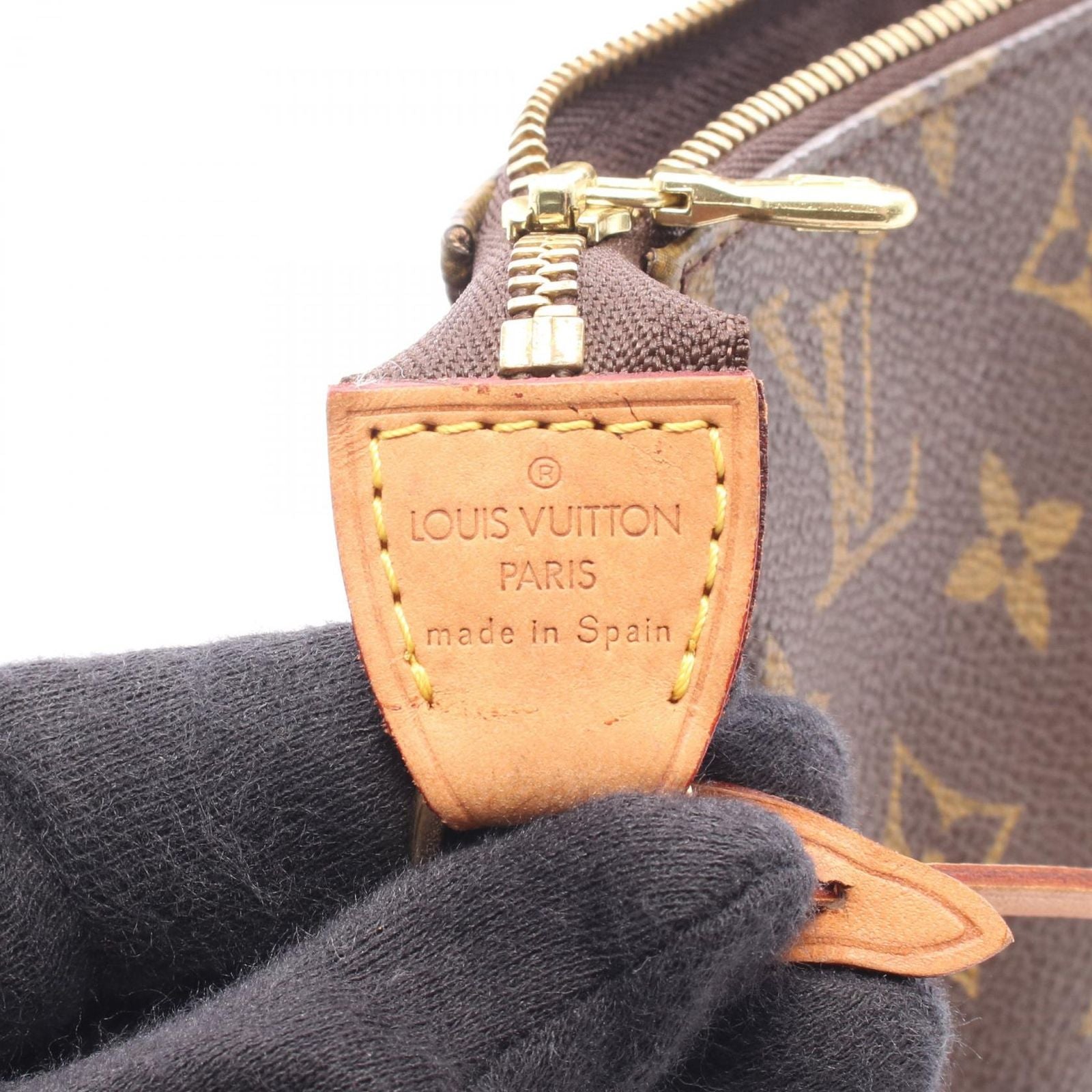 Louis Vuitton Handbag Pochette Canvas Leather — view 4