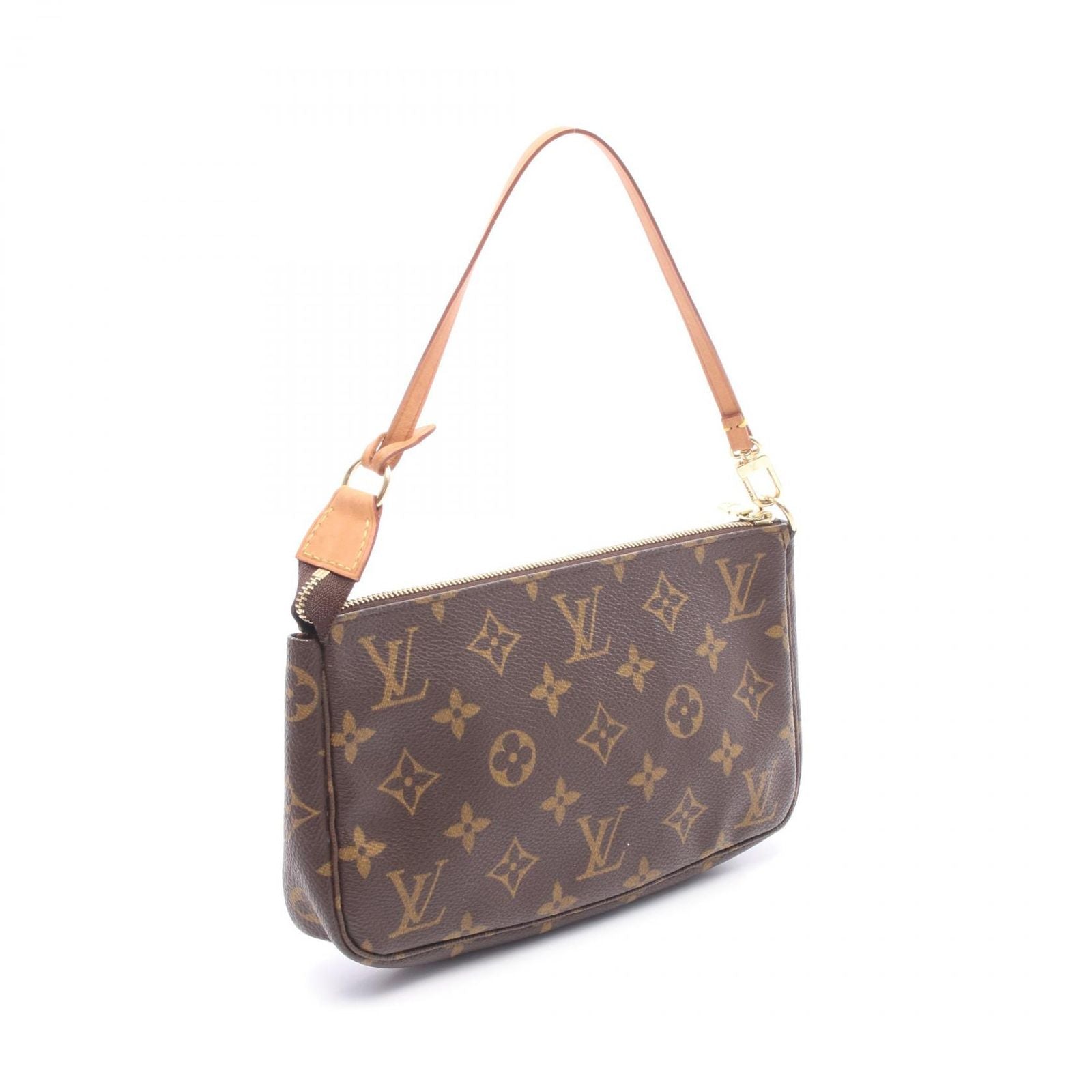 Louis Vuitton Handbag Pochette Canvas Leather — view 2