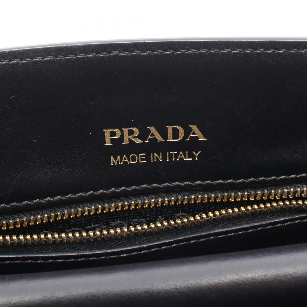 Prada Shoulder Bag Bibliotheque Black Red Leather Bibliothek — view 4