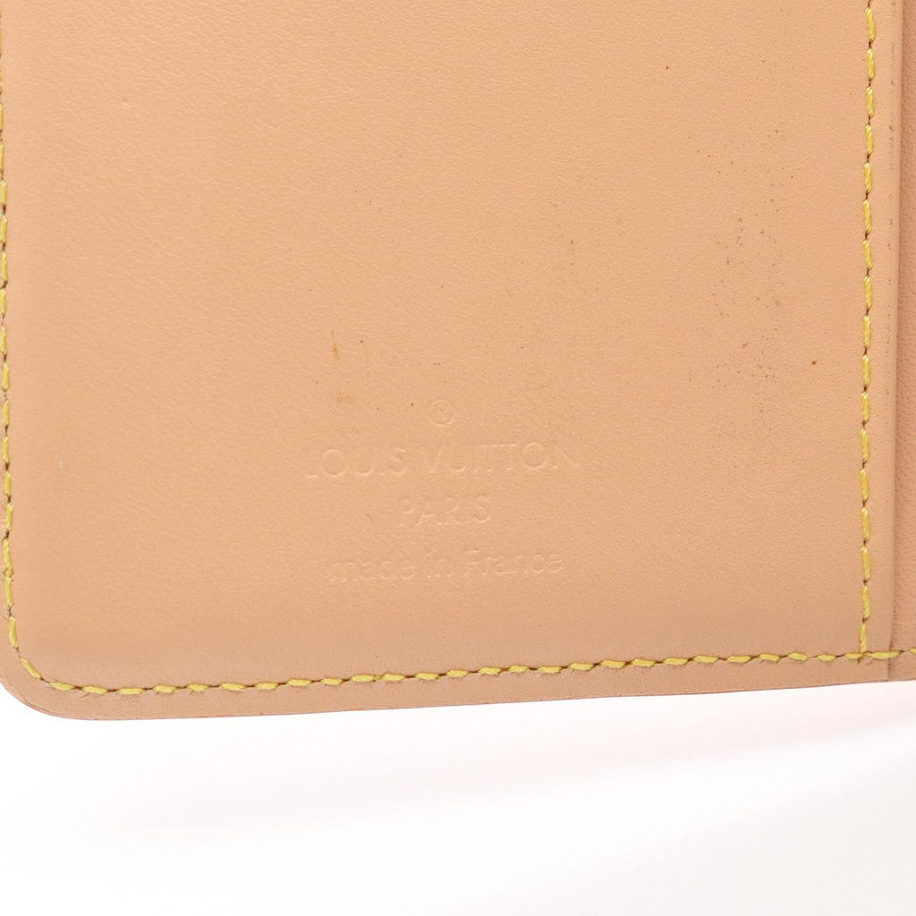 Louis Vuitton Bifold Wallet Porte Monet Biet Viennois Blanc Leather — view 4