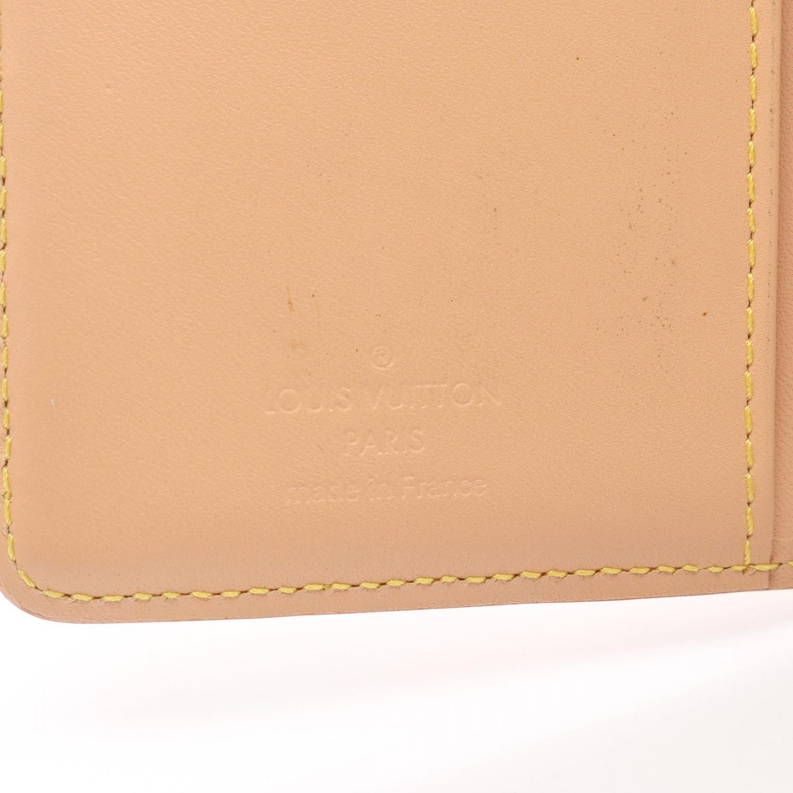 Louis Vuitton Bifold Wallet Porte Monet Biet Viennois Blanc Leather — view 4