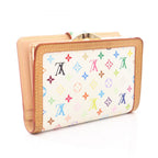Louis Vuitton Bifold Wallet Porte Monet Biet Viennois Blanc Leather — view 2