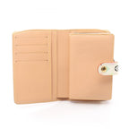 Louis Vuitton Bifold Wallet Porte Monet Biet Viennois Blanc Leather — view 3