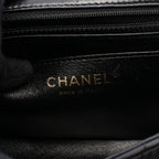 Chanel Shoulder Bag Mini Quilted Black Lambskin Chain — view 4