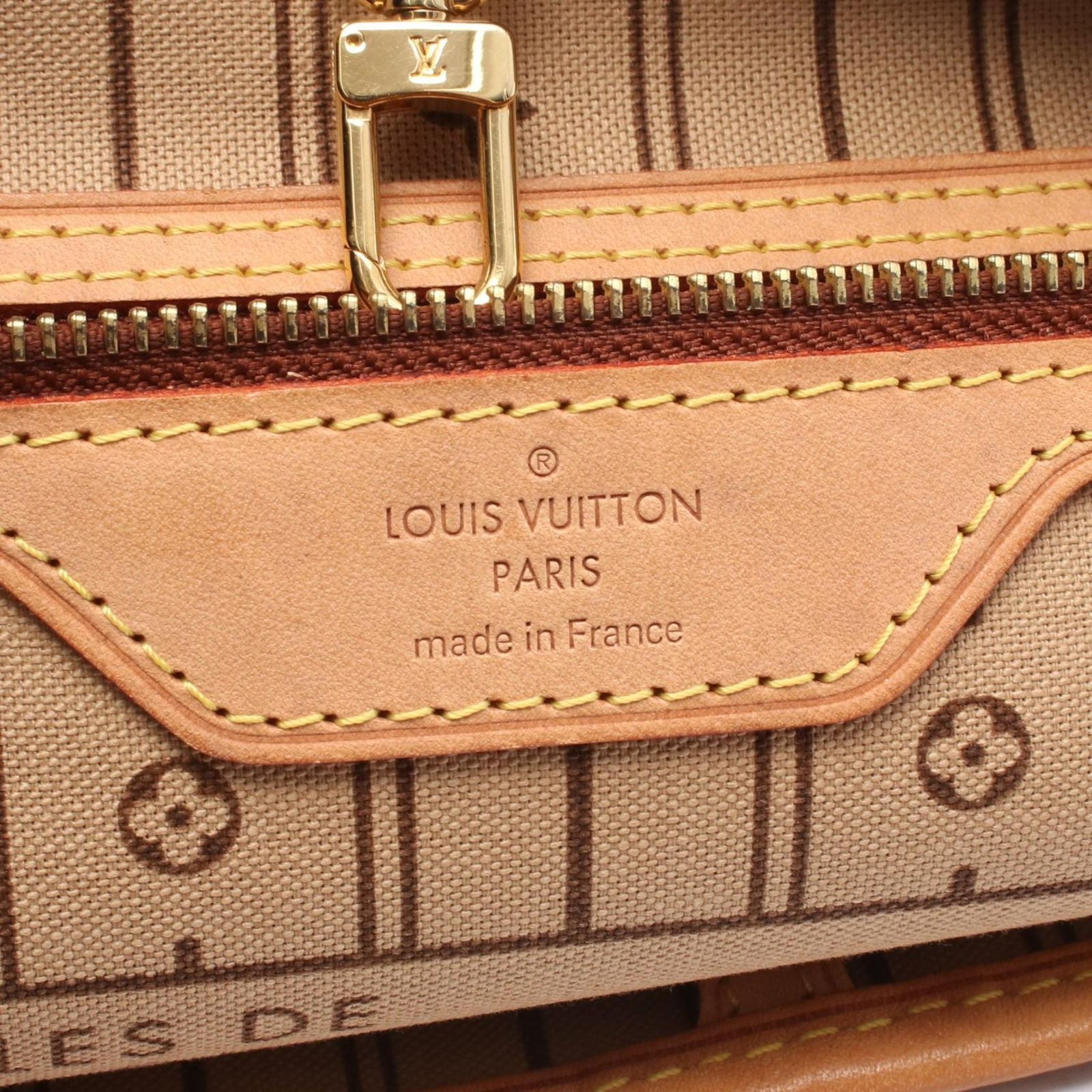 Louis Vuitton Tote Neverfull MM Canvas Leather — view 4