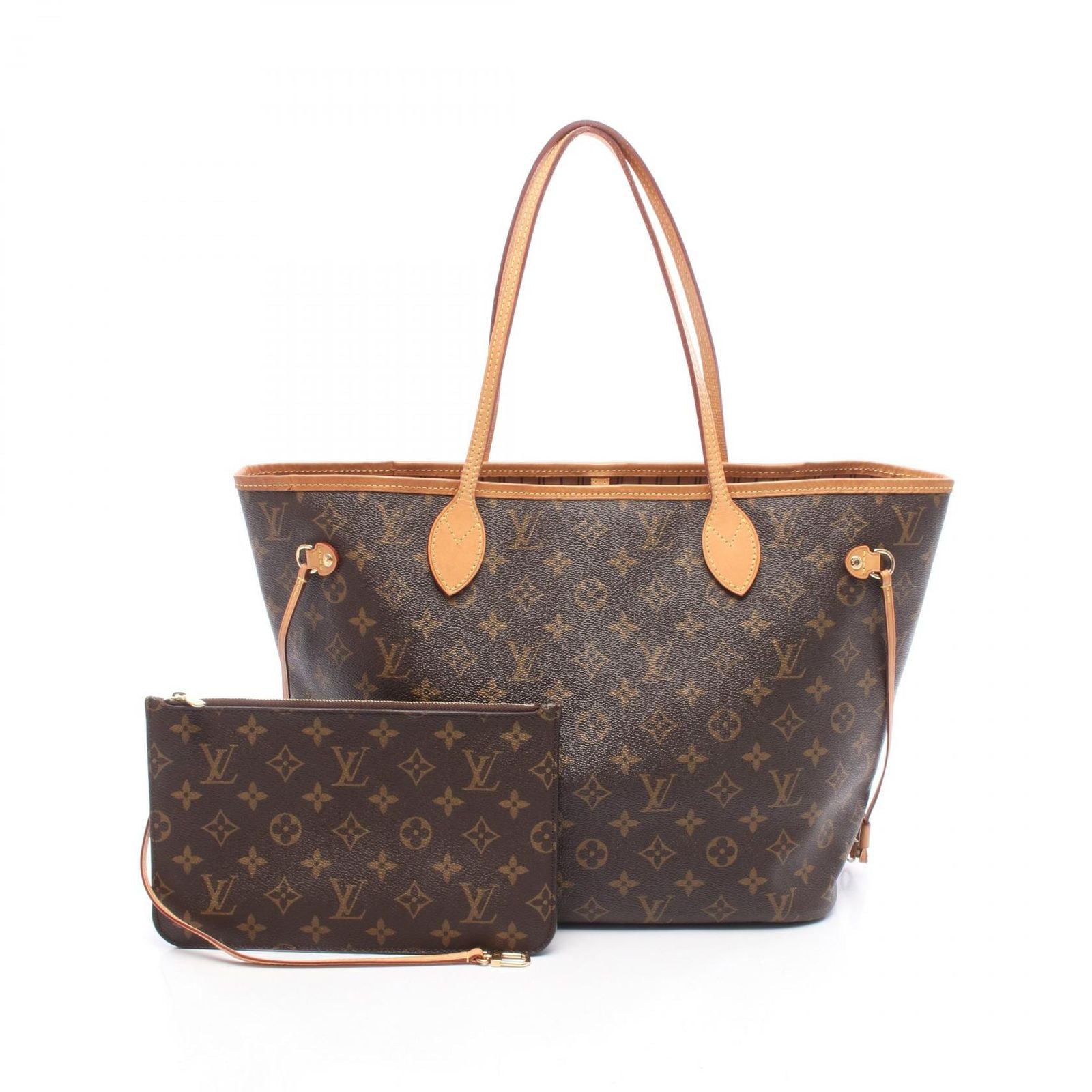 Louis Vuitton Tote Neverfull MM Canvas Leather