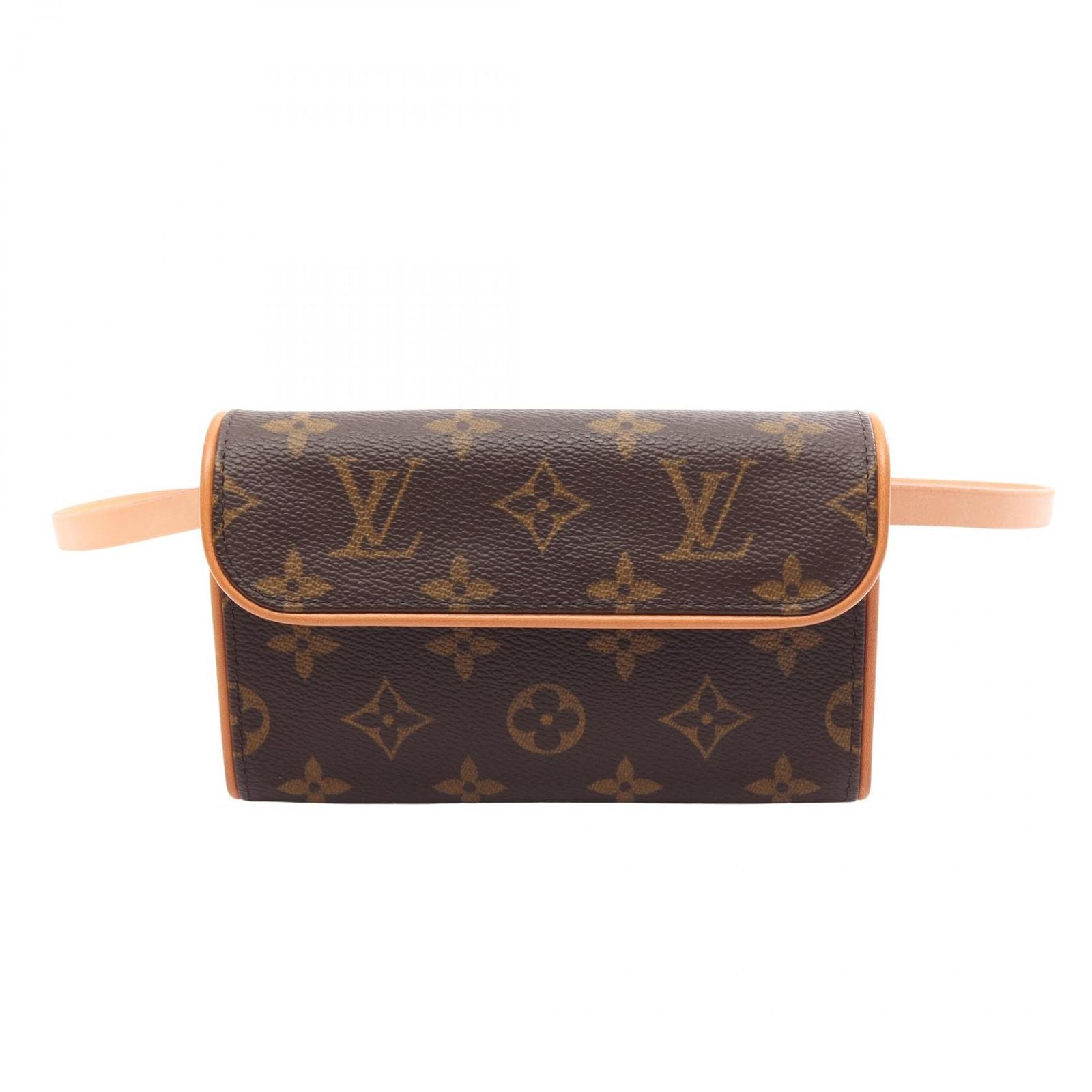 Louis Vuitton Waist Bag Pochette with Florentine Bouton Pression Canvas Leather