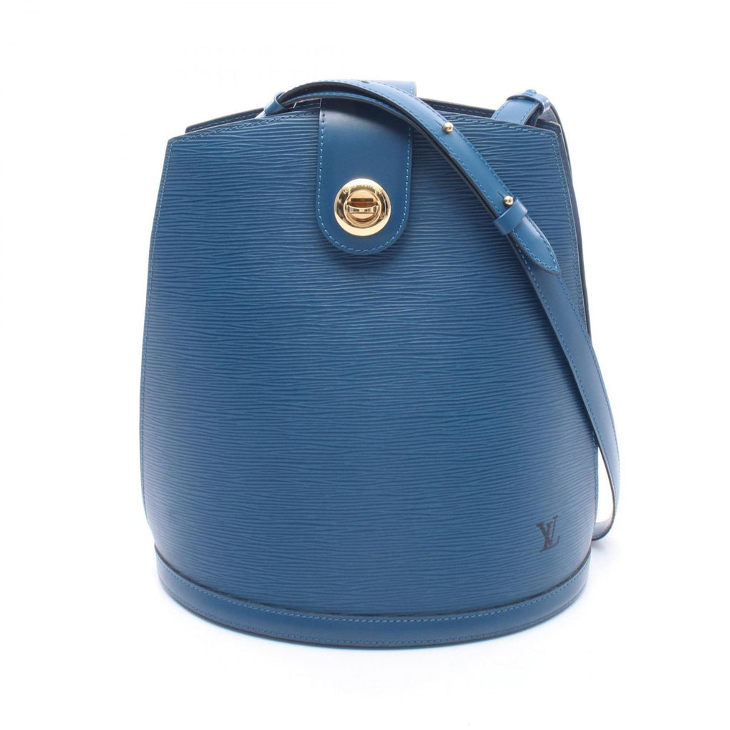 Louis Vuitton Shoulder Bag Cluny Toledo Blue Leather