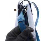 Louis Vuitton Shoulder Bag Cluny Toledo Blue Leather — view 6