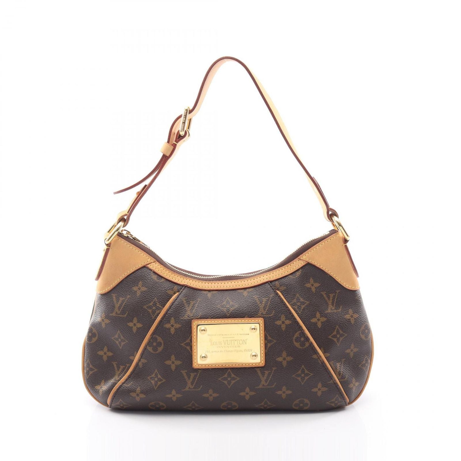 Louis Vuitton Shoulder Bag Thames PM Canvas Leather