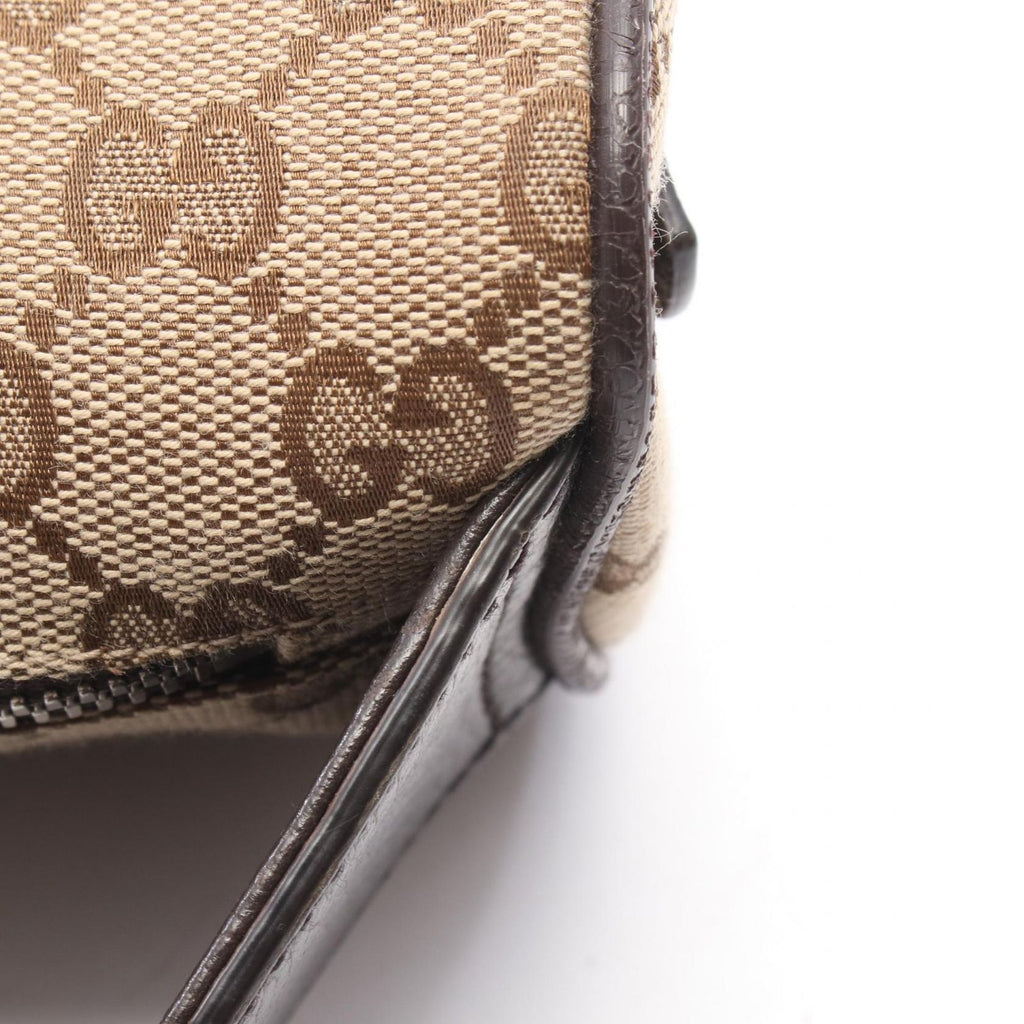 Gucci Waist Bag GG Canvas Beige Dark Brown — view 6