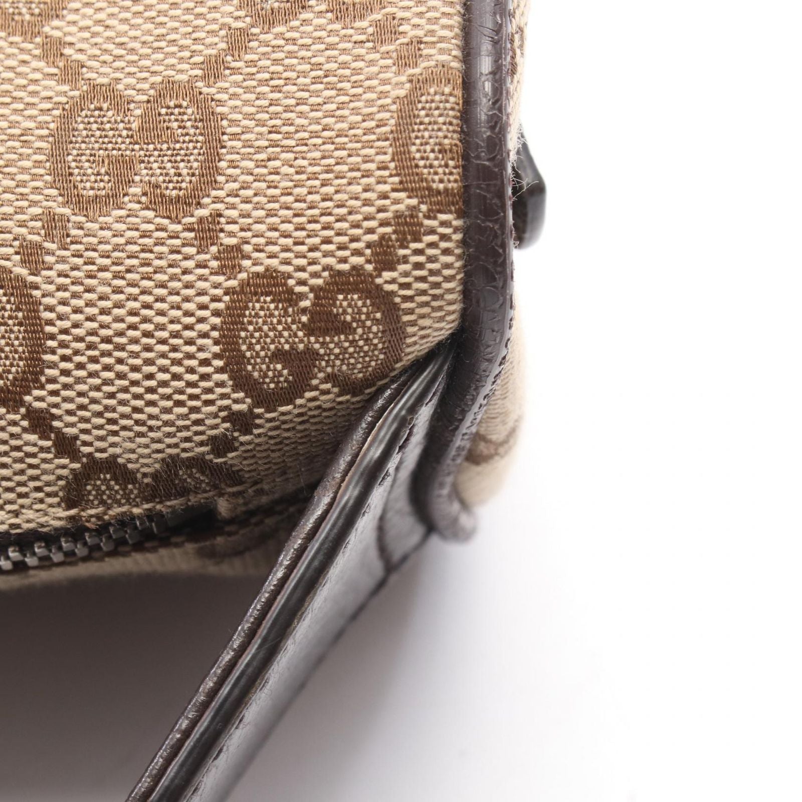 Gucci Waist Bag GG Canvas Beige Dark Brown — view 6
