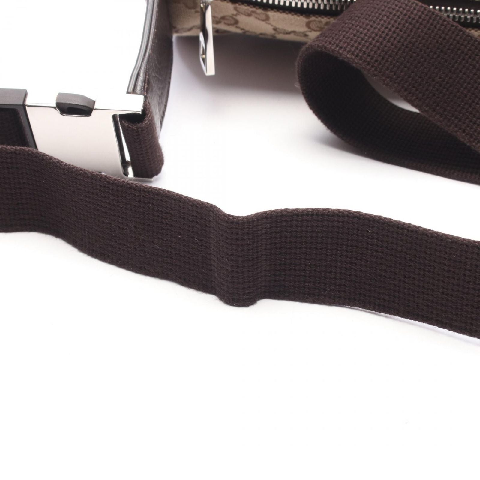 Gucci Waist Bag GG Canvas Beige Dark Brown — view 5