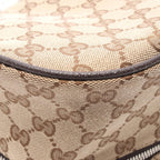 Gucci Waist Bag GG Canvas Beige Dark Brown — view 7