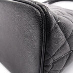 Chanel Tote Reissue Black Caviar Leather — view 8